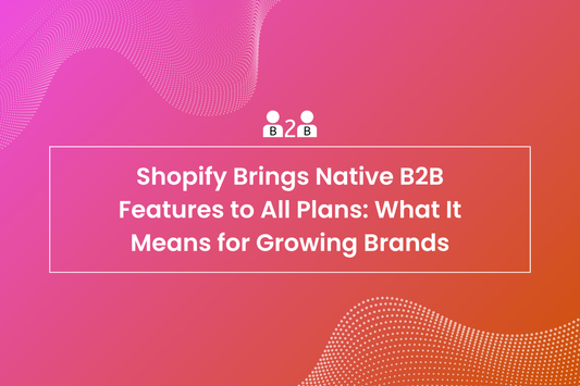 Shopify Brings Native B2B Features to All Plans: What It Means for Growing Brands